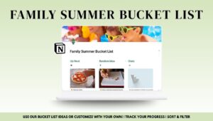 Family Summer Bucket List – Notion Template