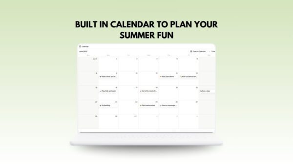 Family Summer Bucket List – Notion Template - Image 5